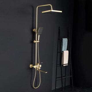 Душевая стойка Frap F2461-3 золотой сатин